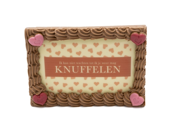 Chocolade 'knuffelen'